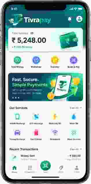 Tivrapay App home screen preview
